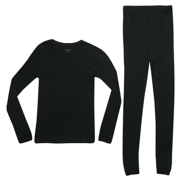 Prince of Sleep Solid Pajamas Sets for Boys 34552-BLK-10-12 (10-12 Years, Solid Black)