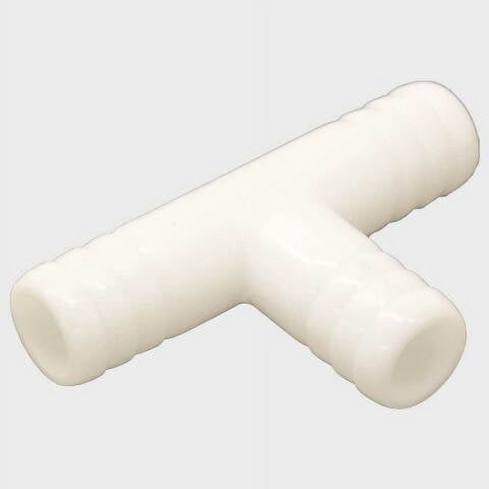 PrinceCraft Boat Tee Fitting | White 3/4 Inch Barbed Plastic - Walmart.com