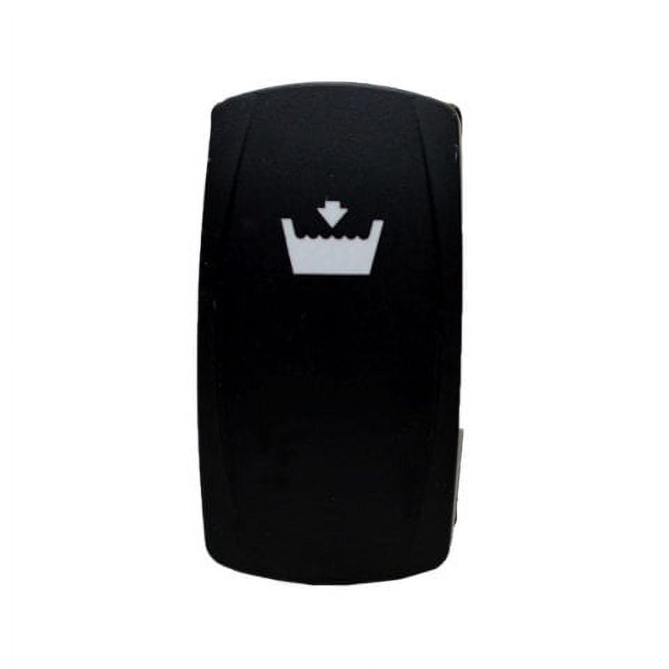 PrinceCraft Carling Marine Black Boat 20 Amp 12V On/Off Livewell Rocker Switch