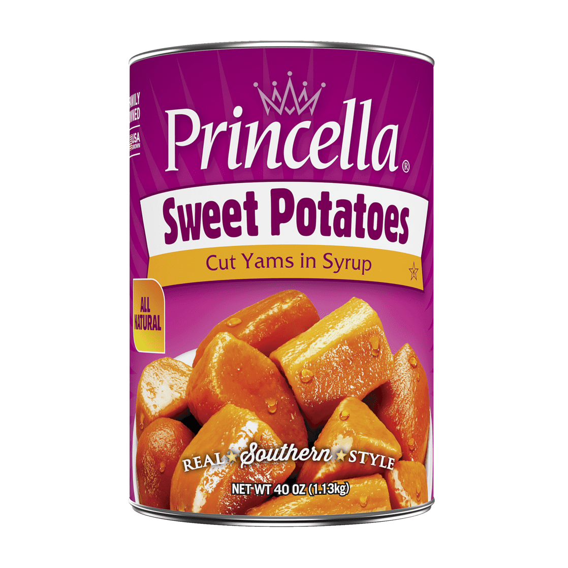 Princella Canned Cut Sweet Potatoes, 40 oz , Can - Walmart.com