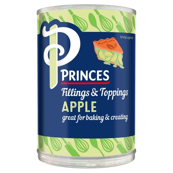 Princes Apple Fruit Filling 395G, Imported from Britain