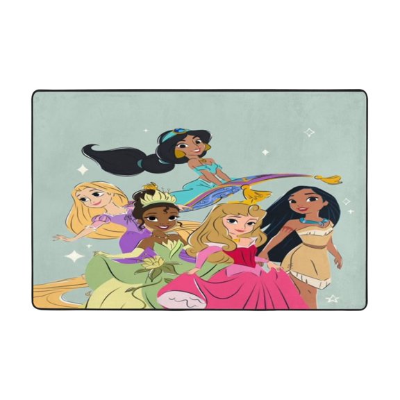 Princes Area Rug Cartoon Rugs Non-Slip Soft Carpet Soft Floor Mats For Home Decor Living Room Bedroom Mat 36"X24"