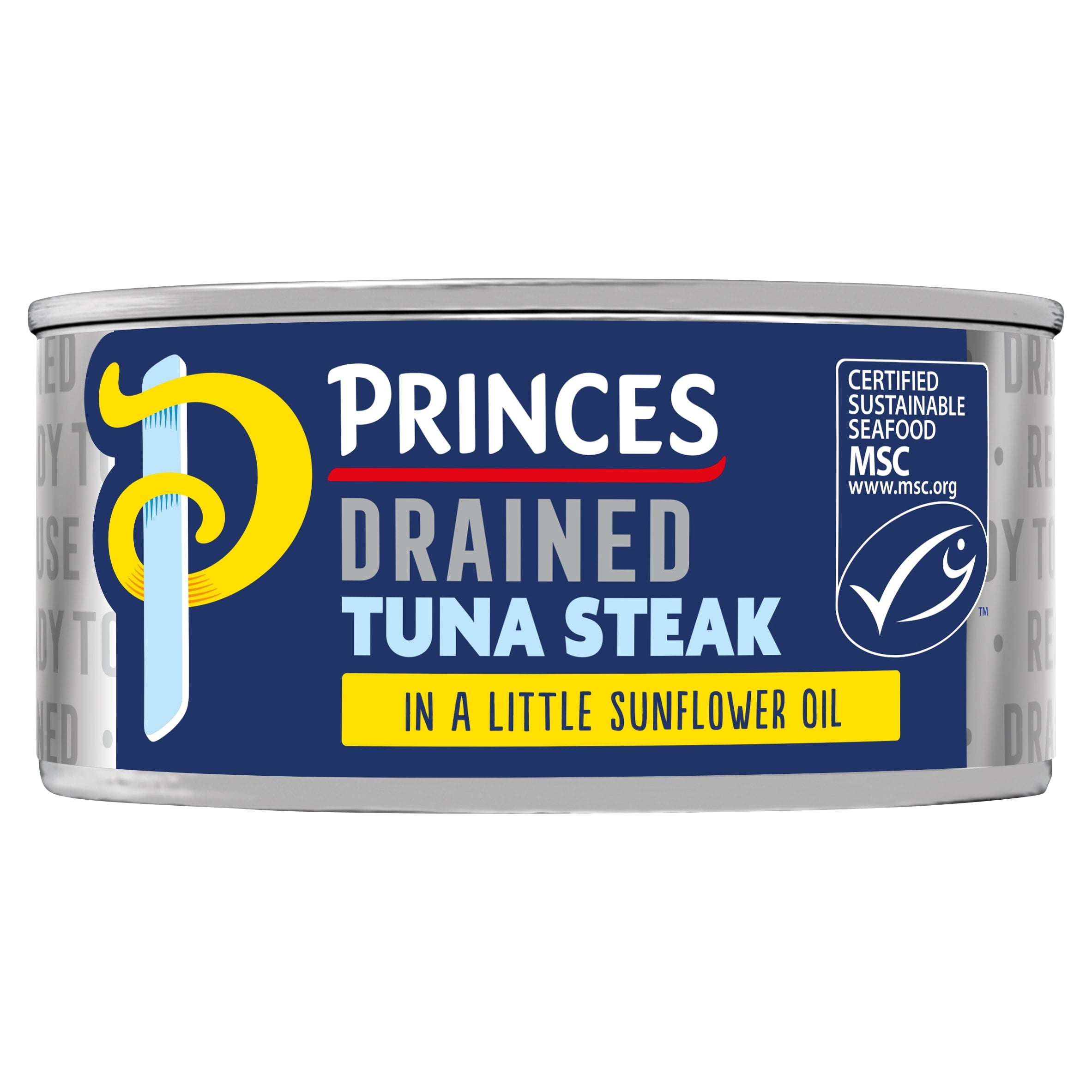 Princes Drained Tuna Steak Sunflower Oil 110G, Imported from Britain