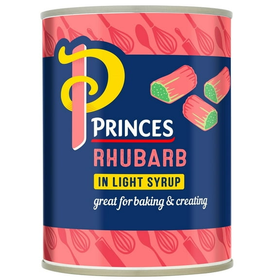 Princes Rhubarb in Light Syrup (540g) - Pack of 6