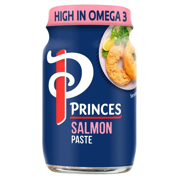 Princes Salmon Paste - 75g - British Fish Paste (Pack of 2 Jars)