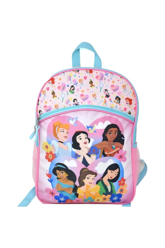 Princess 16" Backpack Bottom Half Moon with 1 Front Pocket