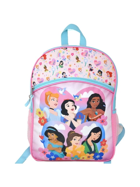 Princess 16" Backpack Bottom Half Moon with 1 Front Pocket