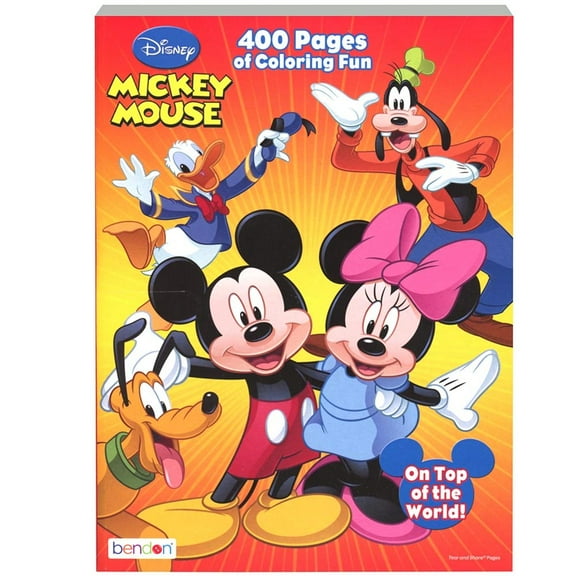 Mickey Mouse 400 pg Coloring Book plus Crayon