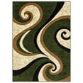 thumbnail image 1 of Princess 5x7 Geometric Swirl Abstract Area Rug 808 in Cream Green, 1 of 6