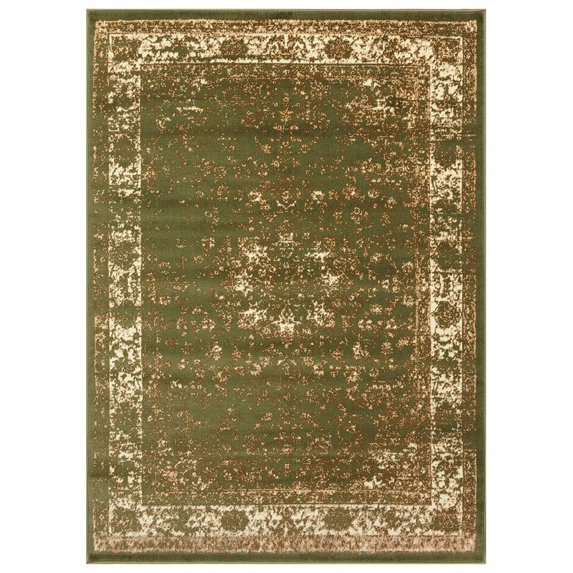 Princess 5x7  Vintage Oriental Area Rug  814A in Bone Green