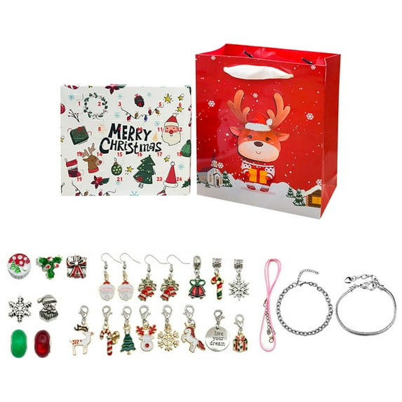 Princess Advent Calendar 2025 Teen Girls, 24 Days of Christmas Countdown Calendar with 2 DIY Bracelets and 22 Charms, 6-18 Year Old Girl Christmas Gift Ideas (Gold, Style A)