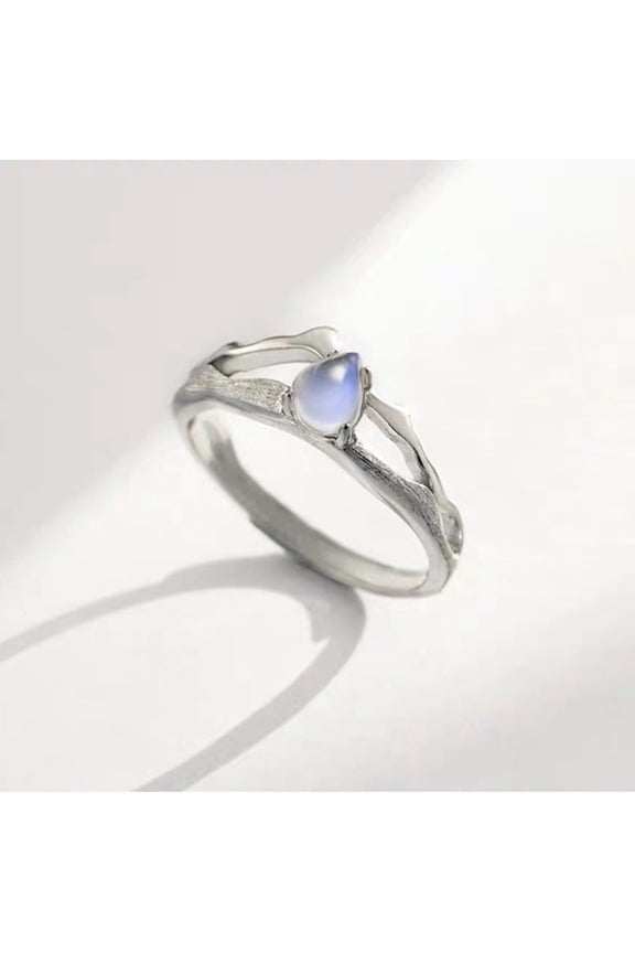 Princess And Knight Folding Ring Material White Copper Plating Size Adjustable Opening Princess And Knight Folding Ring