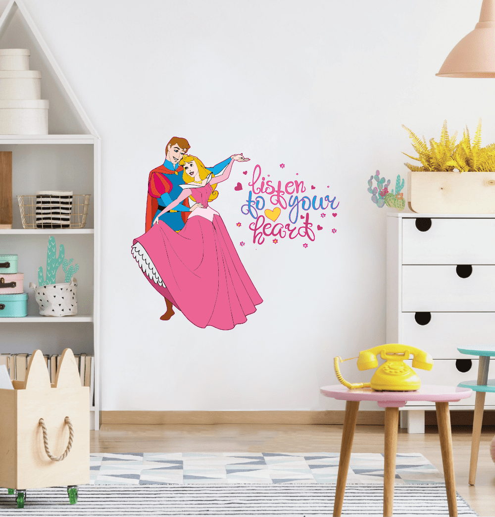 Baby Room Decor Runtoo Princess Wall Decals - Crown Castle Wall Art  Stickers For Girls Bedroom \u0026 Nursery Decor Decoration Chambre Fille, image size:1000x1044