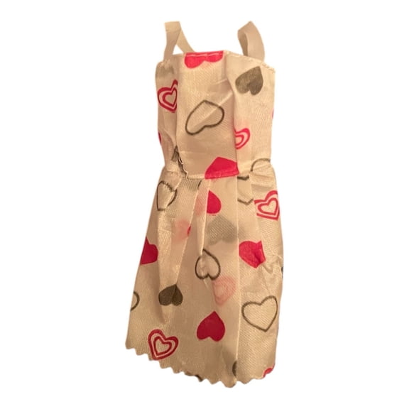 Princess BJD Doll Clothes Doll Daily Dress Pink Hearts Love Valentines