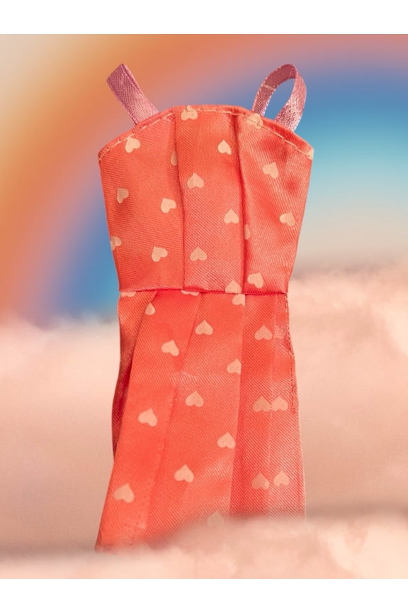 Princess BJD Doll Clothes Doll Daily Dress Pink Peach Hearts Love