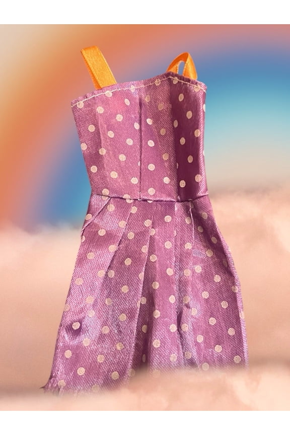 Princess BJD Doll Clothes Doll Daily Dress Polka Dots Purple Lilac
