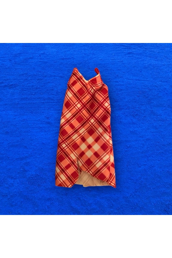 Princess BJD Doll Clothes Doll Daily Dress Red Plaid Holiday Christmas