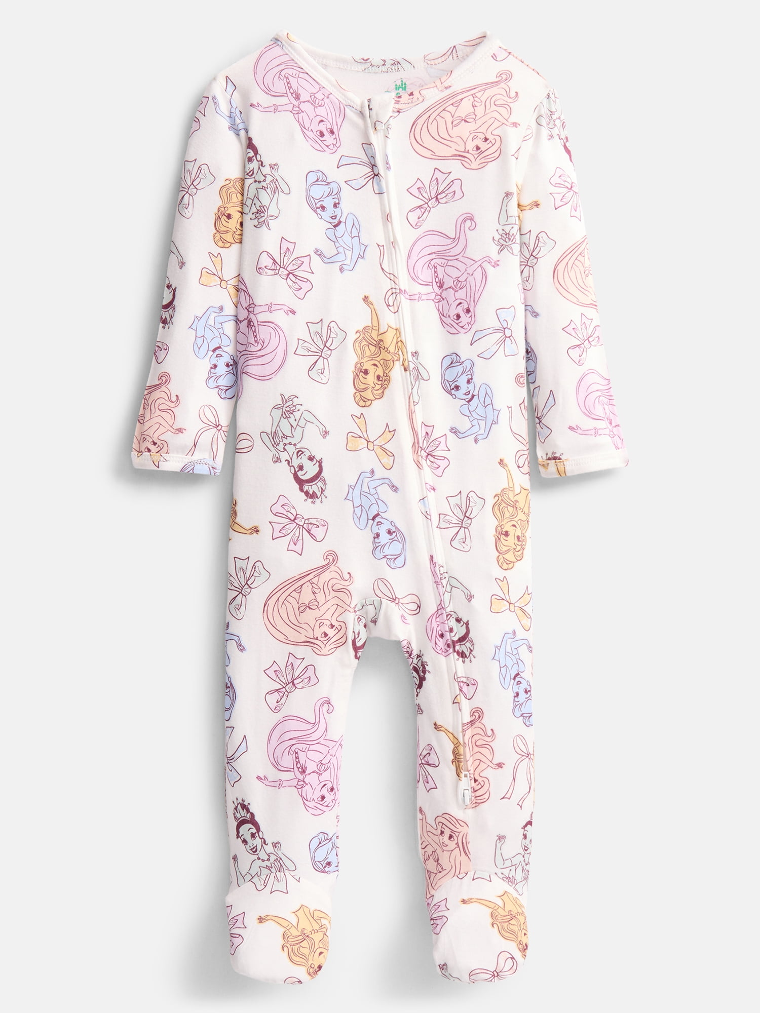 Disney Princess Baby Girls Sleep & Play Footed Pajamas, One Piece, Sizes NB-6/9M