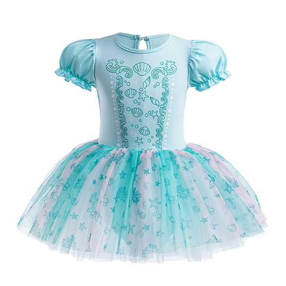 Princess Ballerina Tutu Dress Costume for Girls Snow Queen Halloween Fancy Cosplay Outfits 18-24 Month