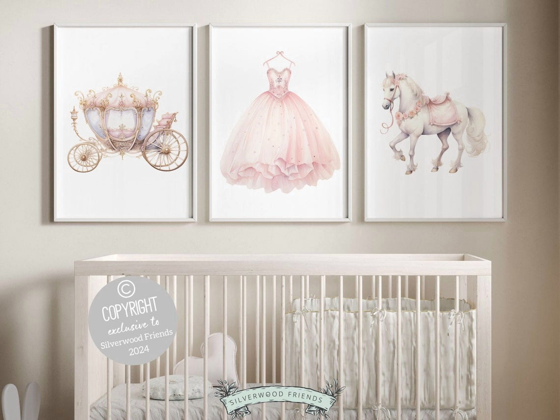 Princess Ballet Wall Art Prints, Fantasy Decor - Walmart.com
