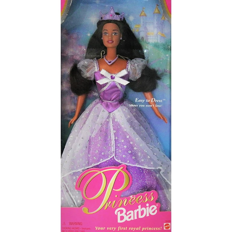 Barbie Princess Doll, Brunette, Lavender Dress, 1997 Mattel