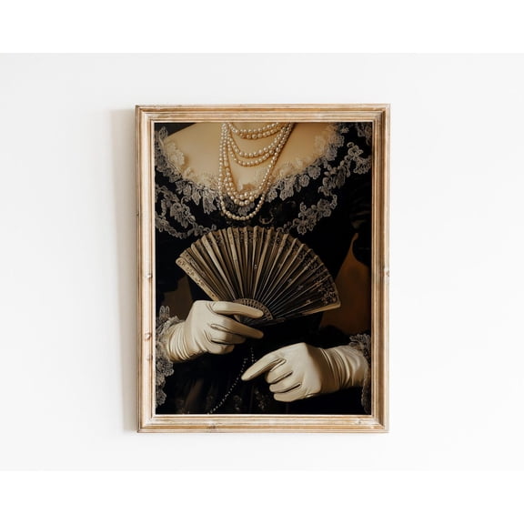 Princess,Baroque Wall Art,Goth Moody Dark Academia Decor,Renaissance Art Posters,Dark Moody Antique Art,Victorian Woman,Victorian Dress Poster, 8x12 UNFRAMED