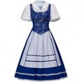 thumbnail image 1 of Women's Princess Dress Blue Sequined Maid Dress, 1 of 7
