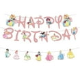 thumbnail image 1 of Princess Birthday Party Banner Princess Theme Party Banner Cartoon Themed Birthday Supplies, 1 of 2