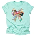 thumbnail image 1 of Princess Bow Unisex T-Shirt or Tank – Cute Short Sleeve Graphic Tee – Magical Castle Theme Park, Princess Fan (US, Alpha, 4X-Large, Regular, Regular, Mint), 1 of 4