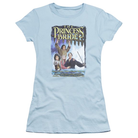 Princess Bride Alt Poster Junior Women's T-Shirt Sheer Light Blue
