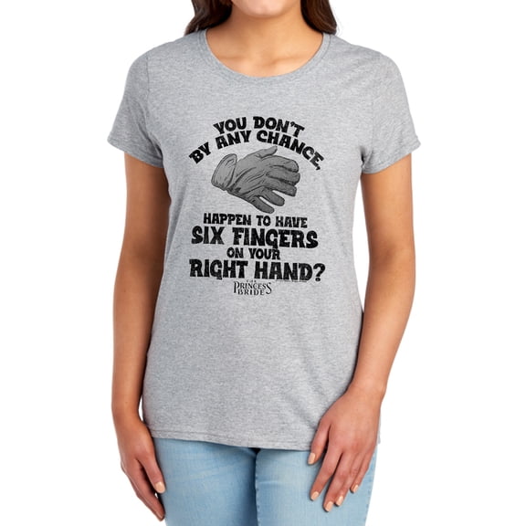 Princess Bride By Chance 6 Fingered Glove Women's T Shirt, Athletic Heather, Large