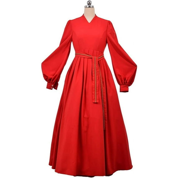 Princess Bride Dress for Women Red Wedding Dress Buttercup Halloween Dress