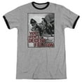 thumbnail image 1 of Princess Bride Fellow Adult Ringer T-Shirt Heather Black, 1 of 1