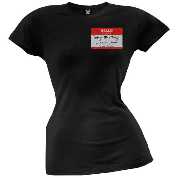 Princess Bride - Hello My Name Is Juniors T-Shirt - Medium