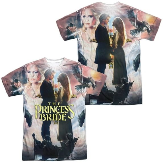 Princess Bride Soft Collage Unisex Adult Sublimated Costume T Shirt (Front/Back), Small Multicolor