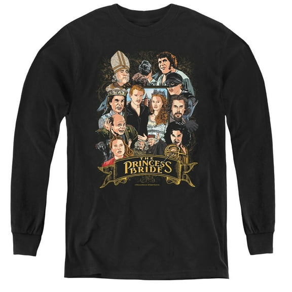 Princess Bride Timeless Youth Long Sleeve T-Shirt Tee Black