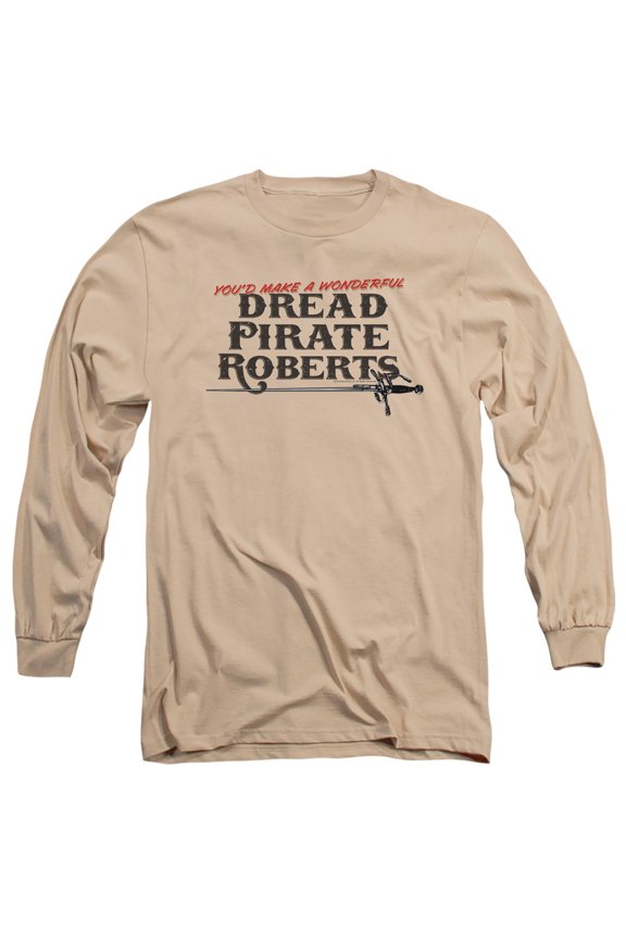 Princess Bride Wonderful Dread Long Sleeve Adult 18/1 T-Shirt Sand