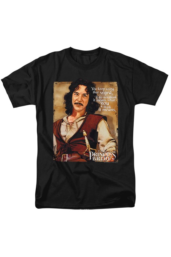 Princess Bride Word Officially Licensed Adult T Shirt