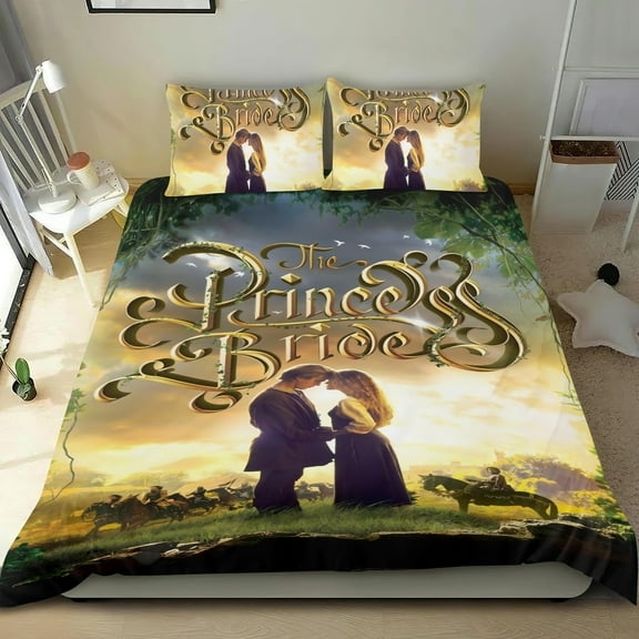 The Princess Bride-themed Bed Sheet Set Three Piece Set Comfortable And Skin Friendly Unique Design Home Decor Gifts For Family Friends fans36x75Inches90cm*190cm