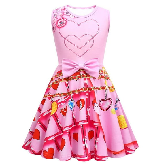 Princess Bridget Costume Dress for Girls Halloween Movie Rise Dress up, Size 4-10Y