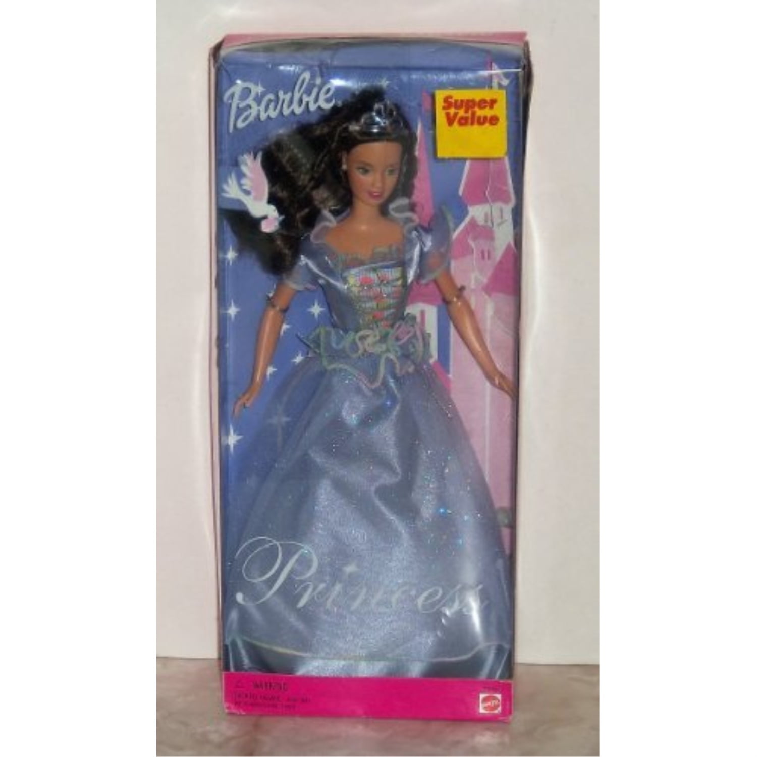 Princess Brunette Barbie Doll 2000 Mattel 28266