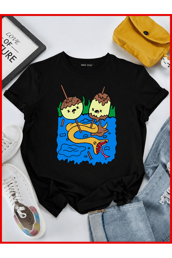 Princess Bubblegum Favorite Marceline Fan Adventure Time Cartoon Art Unisex T-Shirt, S-5XL