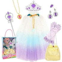 Princess Capes with Princess Dress up Accessories, Birthday Christmas Gifts for Toddles Girls 3 4 5 6 Years