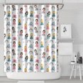thumbnail image 1 of Princess Carriage Castle Pattern Shower Curtain 72"x84" ,Bathroom Decorative Shower Curtains Set with 12 Hooks,Modern Waterproof Washable Shower Curtain, 1 of 6