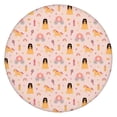 thumbnail image 1 of Princess Carriage Pattern Round Fitted Tablecloth with Elastic Edge,Dining Table Cover Waterproof,Outdoor Round Tablecloth for Camping,Dining,Indoor and Outdoor, 1 of 7