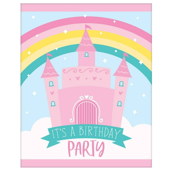 Princess Castle Birthday Invitation Postcards W/ Envelopes (8ct)