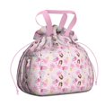 thumbnail image 1 of Princess Castle Pattern Drawstring Lunch Bag Women - Drawstring Lunch Bag Insulated for Work Office - Stain-Resistant Large Lunchbags for Women with Multi-Pockets, 1 of 6