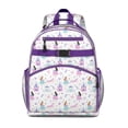 thumbnail image 1 of Princess Castle & Unicorn Pattern Backpack for School,Cute School Bag,Schoolbag with Adjustable Shoulder Straps & Padded Back,15.25"x11.5"x5.25", 1 of 5