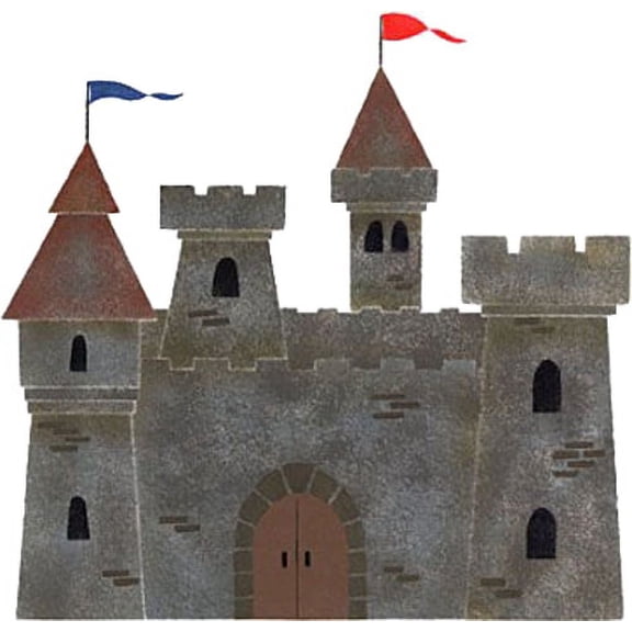 Princess Castle Wall Stencil- E106 Designer Stencils