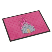 Princess Castle Watercolor Doormat 24x36